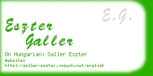 eszter galler business card